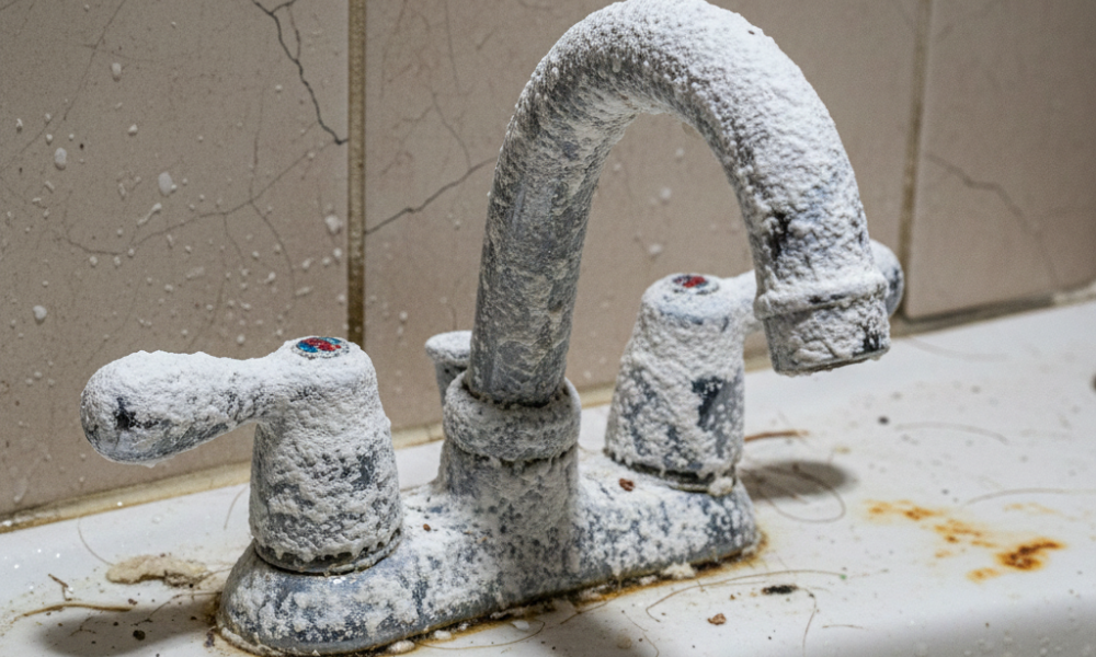 quitar cal grifo baño